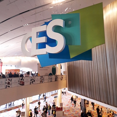 Hall d'exposition du CES à Las Vegas