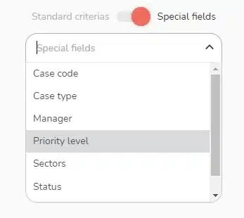 Priority level - specials field