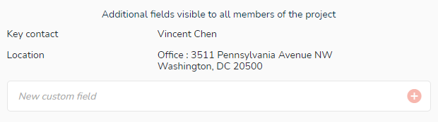 Add more information about a project for all members.