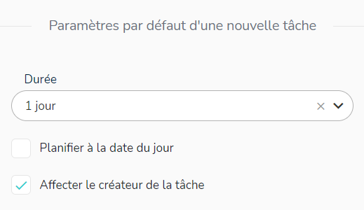 Affecter le créateur de la tâche