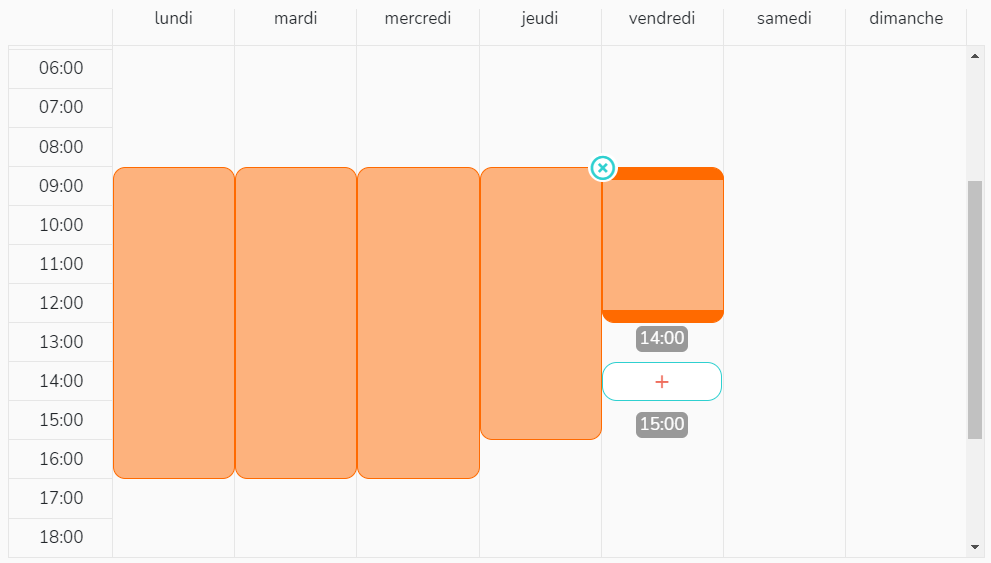 Calendrier du projet