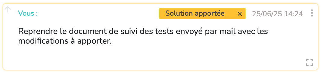 Exemple de commentaire avec un type paramétré