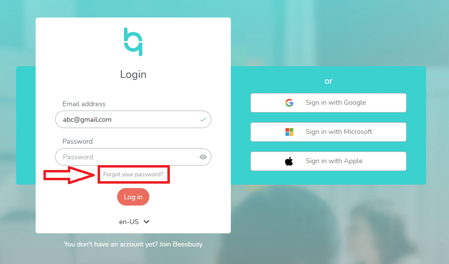 How to renew the password when forgotten