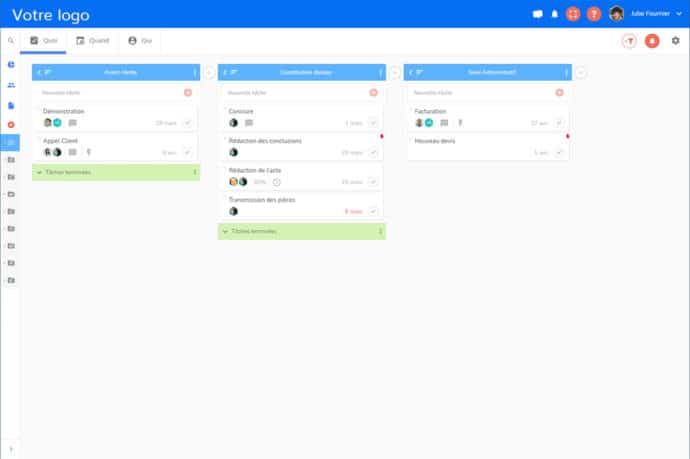 Possibilité de personnaliser son interface dans Beesbusy