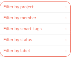 multi-projects filters