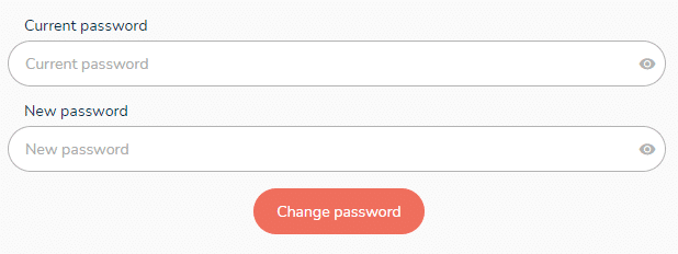 You can change your password in the information of your profile.