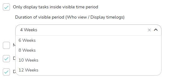 Option to ligthen the display of tasks on your schedule