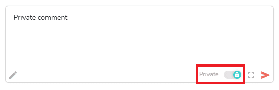 How to turn a comment into a private comment