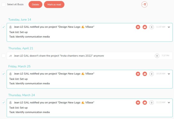 How to access and read Buzz notifications in Beesbusy - Beesbusy