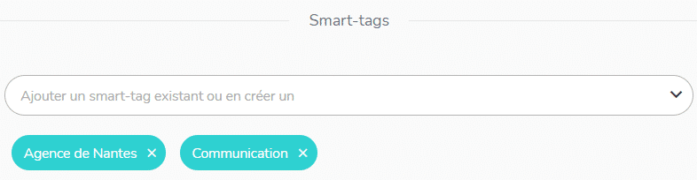 Smart-tag du membre