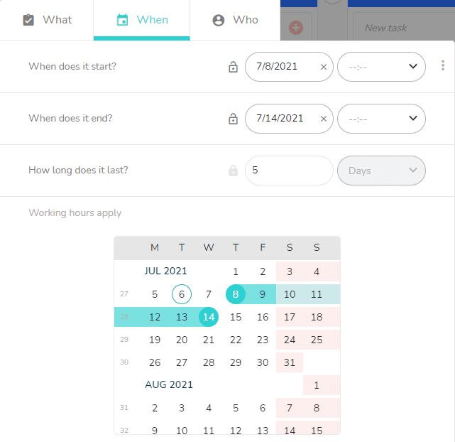 What view schedule