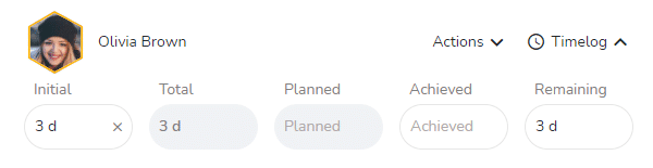 Log initial time to a member