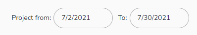 You can move the project with the dates in the settings.