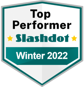 Badge top performer slashdot winter 2022