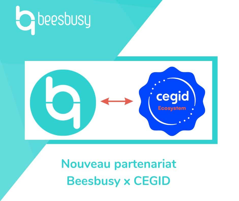 Illustration du partenariat Beesbusy et Cegid