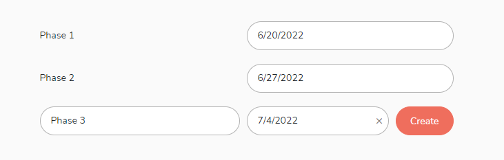 Create various phases