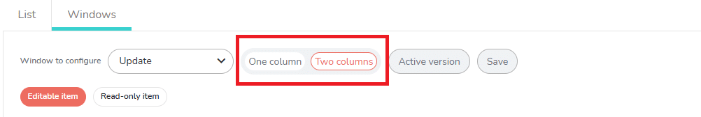 Creating a 2 columns builder